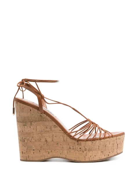 Aquazzura Ritmo lace-up platform sandals Brown RTMHIGW0NSG