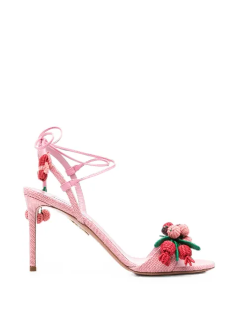 Aquazzura Botanica tie-fastening sandals Pink BTCMIDS0WRN