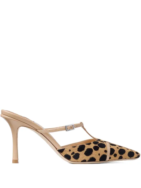Jimmy Choo x Conner Ives Gloria 85 heeled mules Brown GLORIAMULE85EZW
