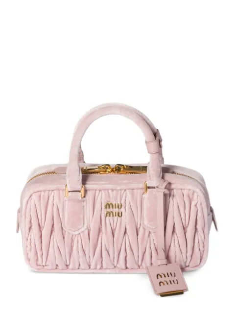 Miu Miu Arcadie Matelassé tote bag Pink 5BB142VOON2EOM