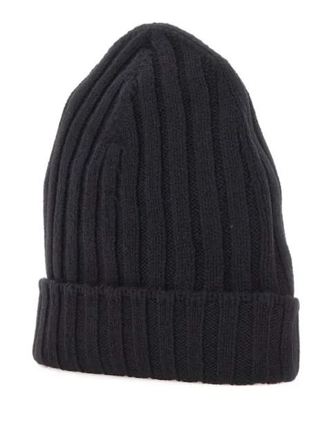 Gran Sasso ribbed beanie hat Black 1316515563999BLACK