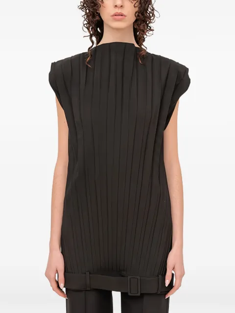 MM6 Maison Margiela pleated mini dress Black S62DG0056