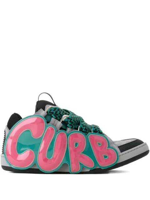 Lanvin curb-lettering sneakers Grey FUSKDK12PCCUP26