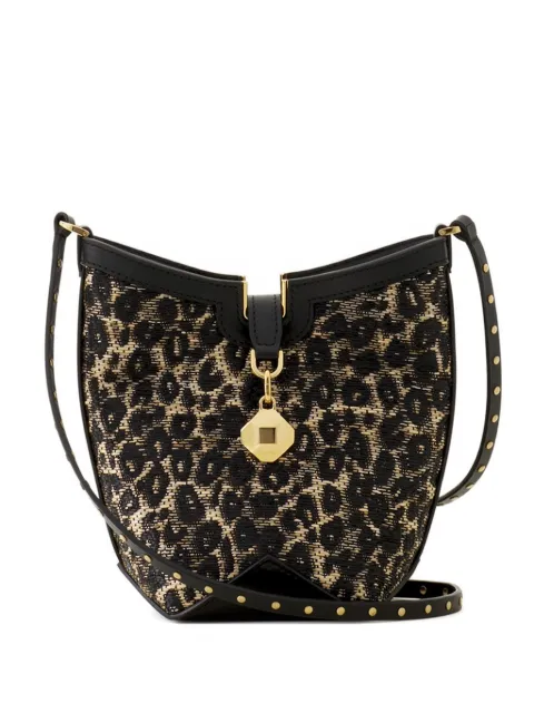 Lanvin leopard studded bucket bag Black LWBGLQPMRALEP26