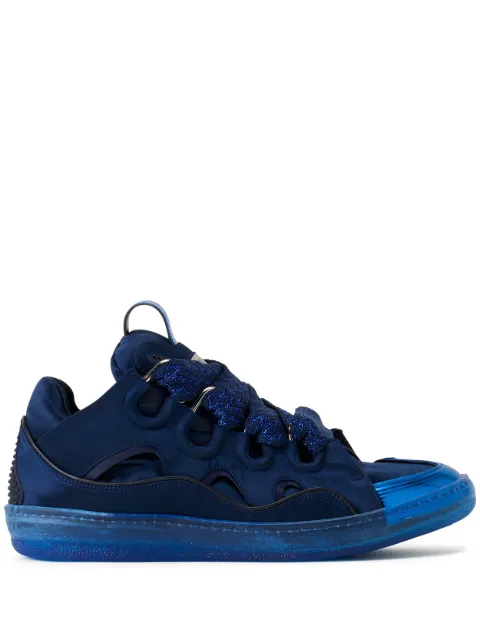 Lanvin metallic-toe sneakers Blue FUSKDK12SATIP26