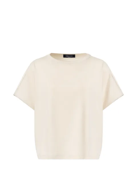 Fabiana Filippi round-neck short-sleeve T-shirt Neutrals JED276F568M2090000