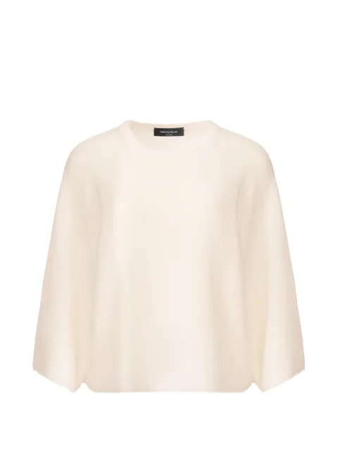 Fabiana Filippi crew-neck sequined cape sweater Neutrals MAD266F349D2730000