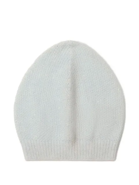 Fabiana Filippi ribbed beanie hat Blue SAD266A880L7950000