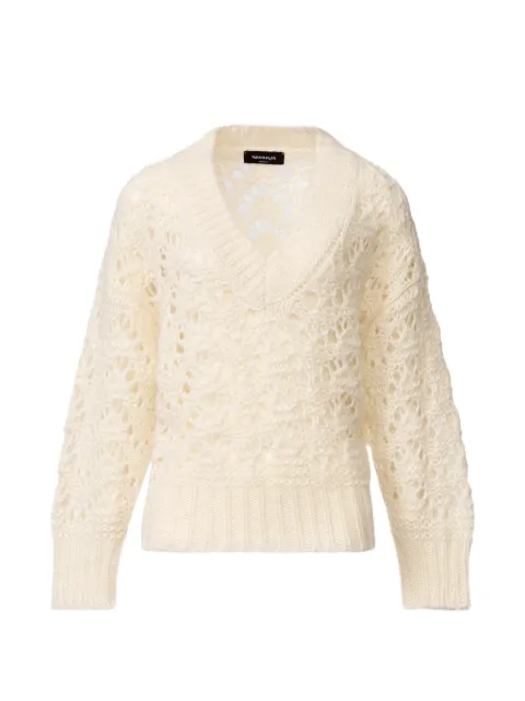 Fabiana Filippi V-neck sweater Neutrals MAD266F032L74225