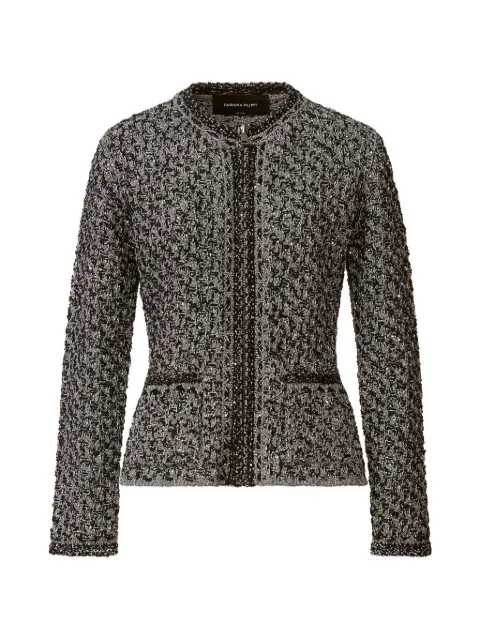 Fabiana Filippi sequin-effect tweed jacket Blue GCD266F206L7410000