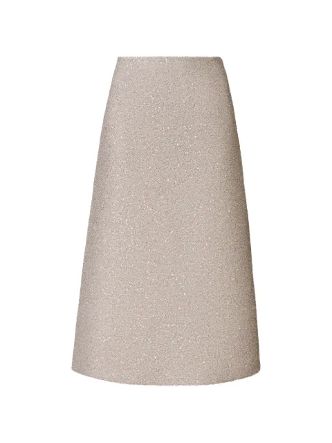 Fabiana Filippi A-line midi skirt Neutrals GND266F382L7690000