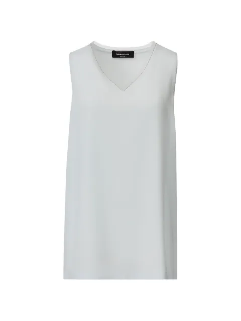 Fabiana Filippi crepe de Chine tank top Blue TPD266F295L775