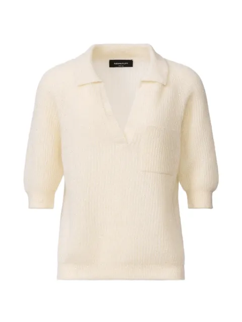 Fabiana Filippi collared pocket T-shirt Neutrals MAD266F128L7390000