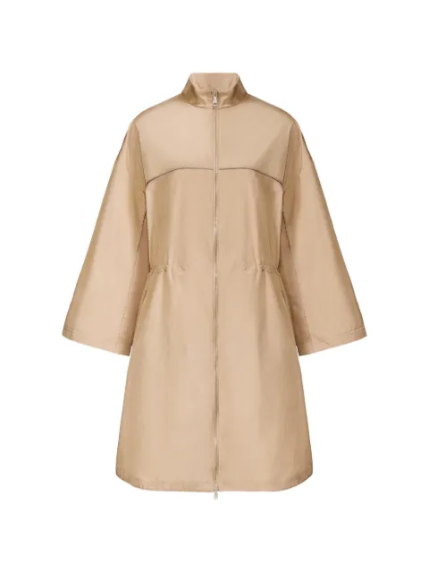 Fabiana Filippi zip flared coat Neutrals CTD276F712M1230000