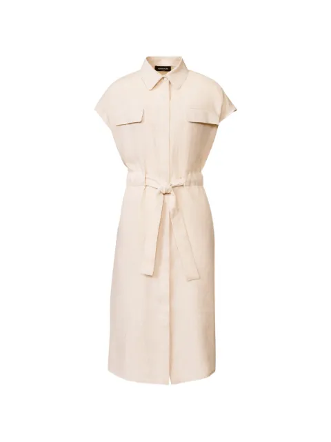 Fabiana Filippi patch pocket belted dress Neutrals ABD276F618M1610000