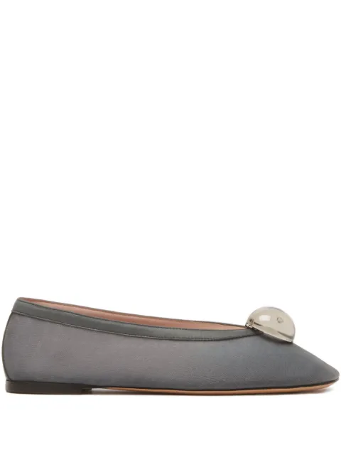 Fabiana Filippi cabochon ballet flats Grey ASD266A850M0190000