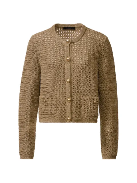 Fabiana Filippi openwork cardigan Green MAD276F513D6630000