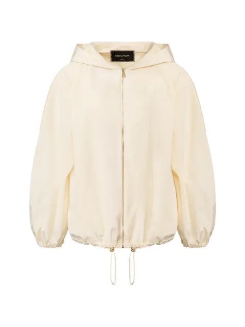 Fabiana Filippi hooded drawstring coat Neutrals CTD276F711M1230000