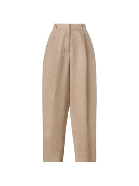 Fabiana Filippi belt-loop pleated trousers Neutrals PAD276F801M131
