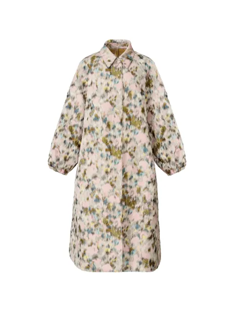 Fabiana Filippi balloon-sleeve printed coat Pink CTD276F698D9490000