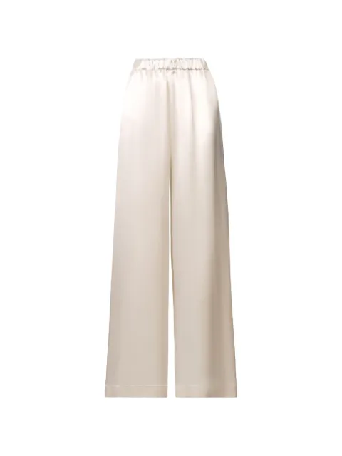 Fabiana Filippi elasticated-waist satin trousers Neutrals PAD266F456D9440000