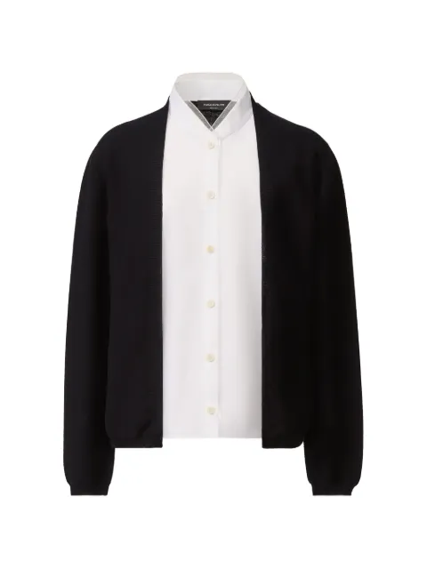 Fabiana Filippi long-sleeve belted cardigan Black MAD276F460M1950000