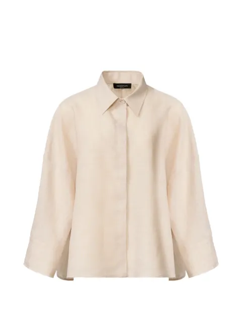 Fabiana Filippi monili-trim long-sleeve shirt Neutrals CAD276F309M1610000