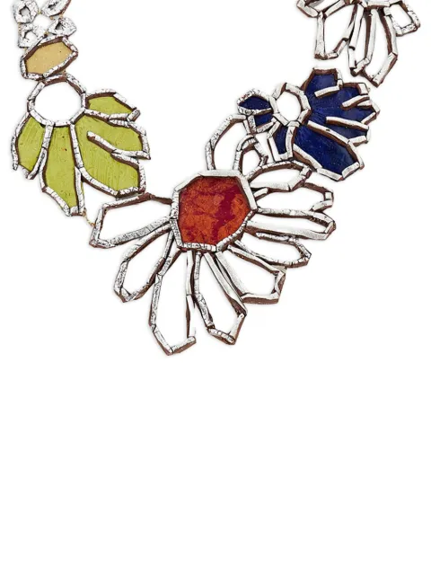 GFW floral-motif necklace Silver COLLANA1