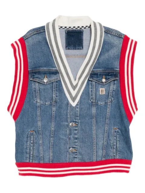 ROMEO HUNTE denim vest Blue PDE1942S