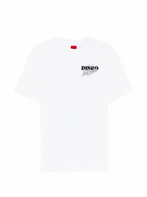 HUGO disco-print T-shirt White 50550148