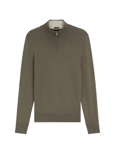 BOSS zip-up high-neck sweatshirt Green 50549984