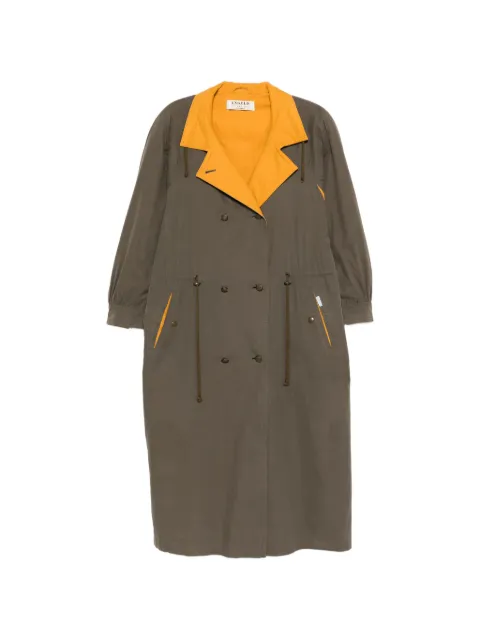 A.N.G.E.L.O. Vintage Cult 1980s double-breasted coat Brown AN480ZSA