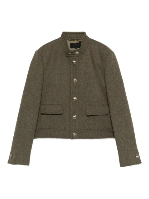 Nili Lotan button-fastening flap-pocket jacket Green 13421W1577