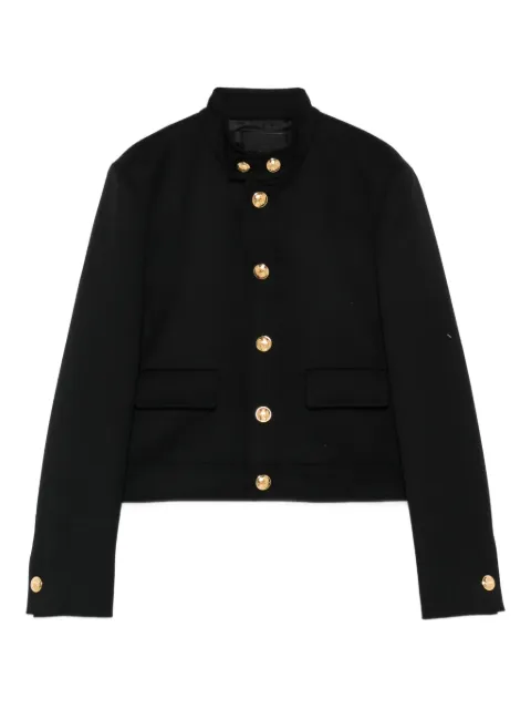 Nili Lotan Hadley button-fastening cropped jacket Black 13421W992