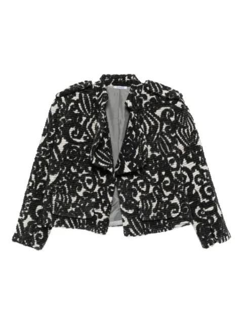 Parlor pattern-design jacket Black 202502