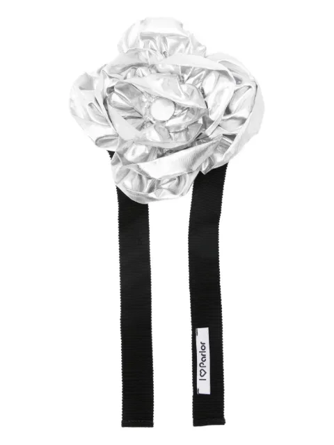 Parlor floral-detail choker Silver 202502