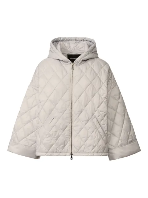 Fabiana Filippi quilted hooded jacket Grey CTD266F427L8920000