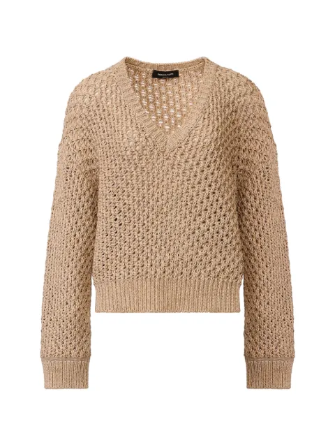 Fabiana Filippi V-neck sweater Neutrals MAD266F113L744