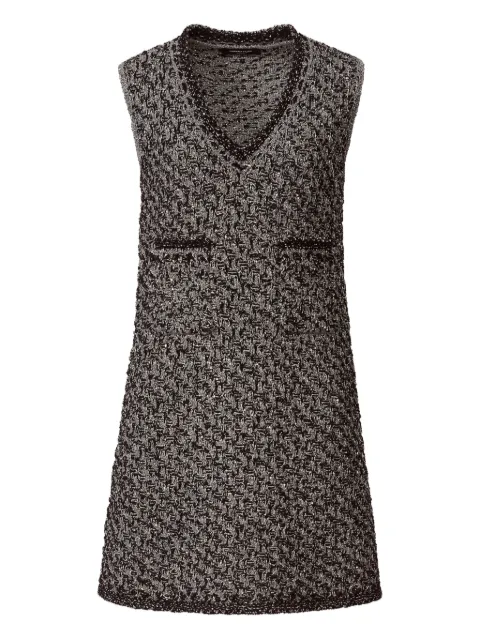 Fabiana Filippi V-neck sleeveless dress Grey ABD266F167L7410000