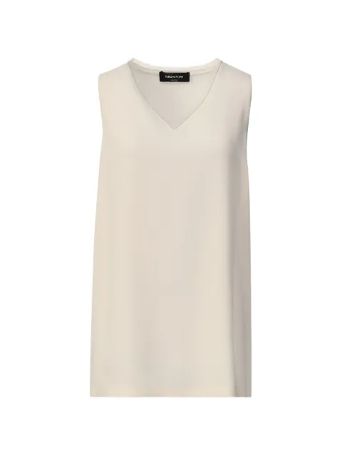 Fabiana Filippi V-neck sleeveless top Neutrals TPD266F295L7750000