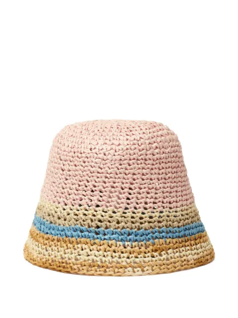 Fabiana Filippi striped hat Pink SAD276A952M0520000