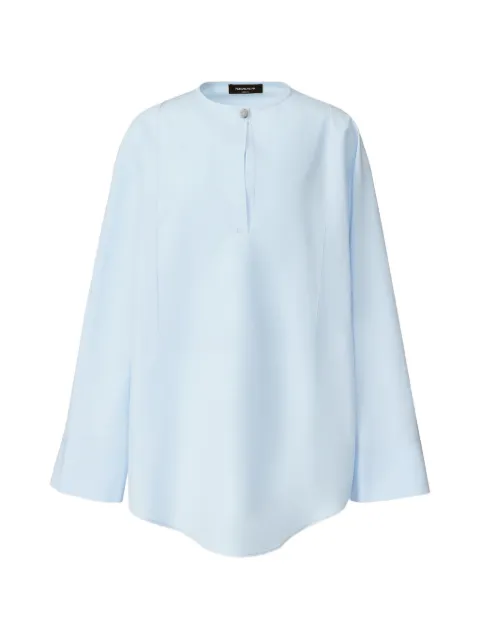 Fabiana Filippi keyhole long-sleeve top Blue CAD276F756M1290000