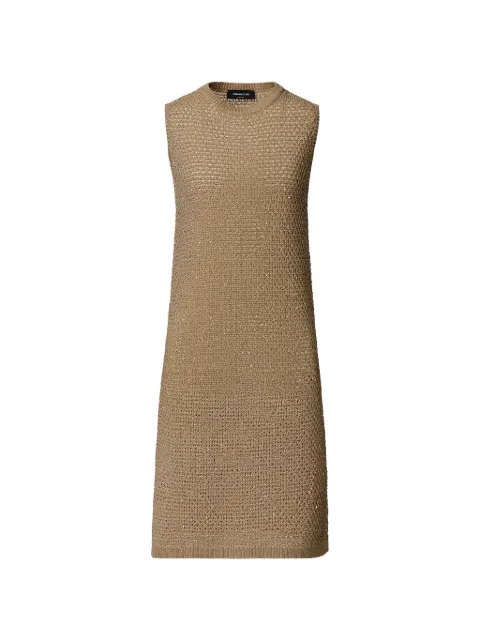 Fabiana Filippi textured sleeveless dress Neutrals ABD276F593M1200000