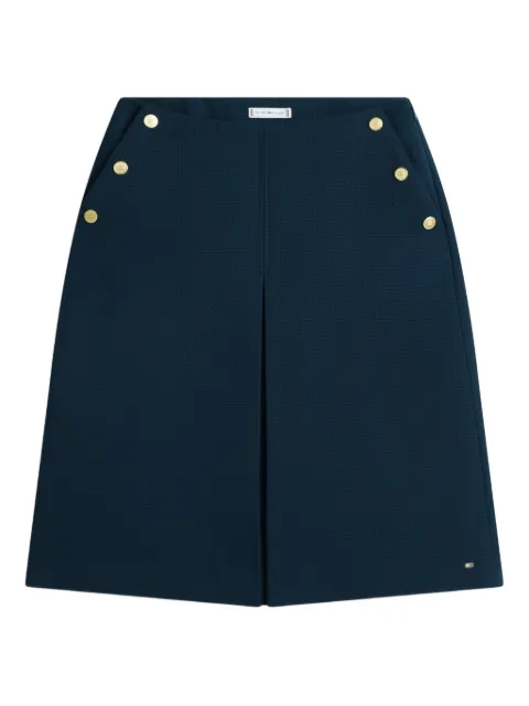 Tommy Hilfiger buttoned midi A-line skirt Blue WW0WW49474C1G