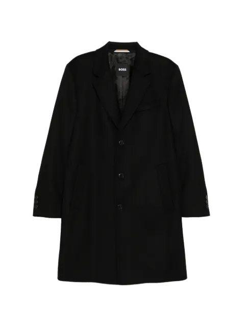 BOSS single-breasted coat Black 50551082