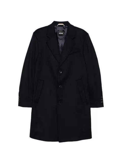 BOSS single-breasted coat Blue 50551082