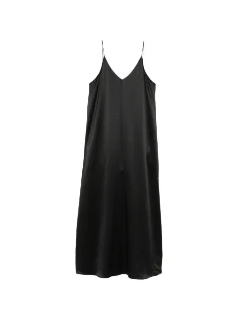 Lisa Yang V-neck slip midi dress Black 2026302