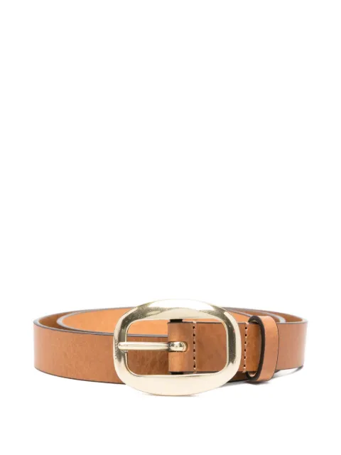 ISABEL MARANT oval buckle belt Neutrals CE436CFAC1B01A