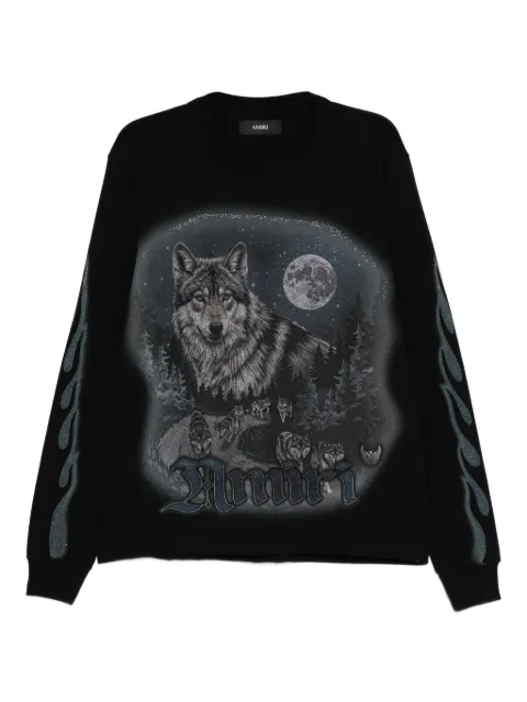 AMIRI crystal-embellished T-shirt Black AMTOJR1053001