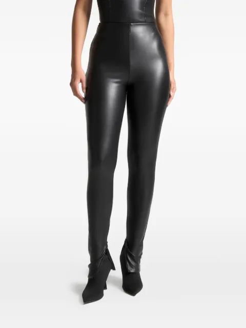 Manière De Voir Leather leggings - black Black WMN412001LEATHER